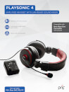 Prif PlaySonic 4 Amplified Headset with Mixer (PS4/Xbox360/PS3/PC)