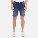 Selected Homme Men's Npep Denim Shorts - Dark Blue Denim