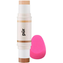 PÜR Cameo Stick Dual Ended Contour Stick with Contour Blending Sponge 8.6g - Medium