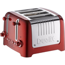 Dualit 46281 Lite 4 Slot Toaster - Metallic Red