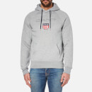 GANT Men's GANT Shield Hoodie - Grey Melange