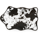 Cowhide Bath Rug - Black/White