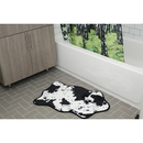 Cowhide Bath Rug - Black/White