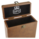 GPO Retro Portable Carry Case for 7-Inch Vinyl Records - Brown