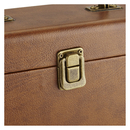 GPO Retro Portable Carry Case for 7-Inch Vinyl Records - Brown