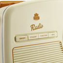 GPO Rydell Nostalgic DAB Radio - Cream/Brown
