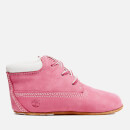 Timberland Babies' Crib Booties with Hat Gift Set - Fuchsia Rose