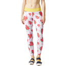 adidas Women's Stellasport Printed Gym Tights - White/Pink