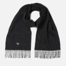 Barbour Men's Plain Lambswool Scarf - Charcoal