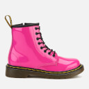 Dr. Martens Kid's 1460 Patent Lamper 8-Eye Boots - Hot Pink