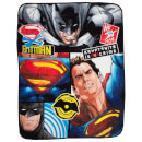 Batman v Superman Clash Coral Fleece Blanket - 120 x 150cm