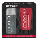 men-u Style+ Black Pepper & Bergamot Shower Gel 100ml - Liquifflex