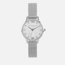 Olivia Burton Women's Lace Detail Watch - Silver Mesh