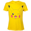 Pokemon Pikachu Winking T-Shirt - Yellow