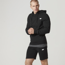 Tru-Fit Zip Sweatshorts - Black - S - Black