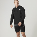 Tru-Fit Zip Pullover Hoodie - Black - XS - Black