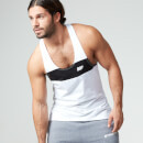 Camiseta de Tirantes Larga de Rayas - XXL - Blanco