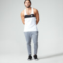Camiseta de Tirantes Larga de Rayas - XXL - Blanco
