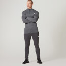 Myprotein Heren naadloze ¼ Zip Top - Zwart Mergel - XXL - Zwart