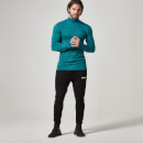 Seamless ¼ Zip-Top - M - Teal