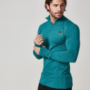 Seamless ¼ Zip-Top - M - Teal