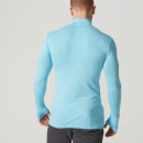 Seamless ¼ Zip-Top - XXL - Light Blue
