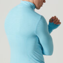 Seamless ¼ Zip-Top - XXL - Light Blue