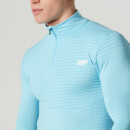 Seamless ¼ Zip-Top - XXL - Light Blue