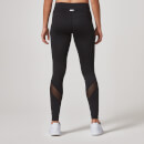 Heartbeat Mesh Full-Length Leggings - S - Black