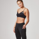Heartbeat Mesh Full-Length Leggings - S - Black