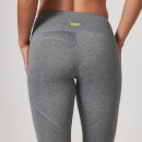 Heartbeat Mesh Full-Length Leggings - XS - Grey