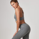 Heartbeat Mesh Full-Length Leggings - XS - Grey