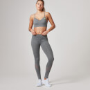 Heartbeat Mesh Full-Length Leggings - XS - Grey