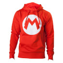 Mario M Logo Red Hoodie