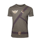 The Legend Of Zelda Link's Belts T-Shirt - Khaki