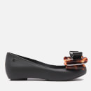 Melissa Women's Ultragirl Triple Bow 20 Flats - Black