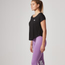 Scoop Hem T-Shirt - XS - Black