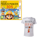 Super Mario Maker for Nintendo 3DS + Mario Breaking Bricks T-Shirt