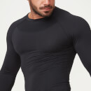 Compression Long Sleeve Top - Black - M - Black