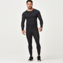 Compression Long Sleeve Top - Black - M - Black
