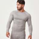 Charge Compression Long Sleeve Top - S - Grey Marl