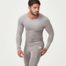 Charge Compression Long Sleeve Top - S - Grey Marl
