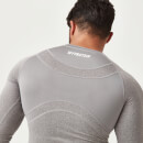 Charge Compression Long Sleeve Top - S - Grey Marl