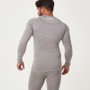Charge Compression Long Sleeve Top - S - Grey Marl