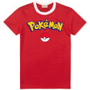 Pokemon Men's Logo T-Shirt - Red/White