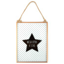 Slogan Glass Plaque - Wish Upon a Star