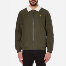 Lyle & Scott Men's Shearling Lined Bomber Jacket - Dark Sage
