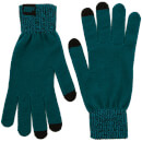 Gebreide handschoenen - groenblauw - L/XL - Groen