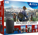Sony PlayStation 4 Slim 500GB Console - Includes Watchdogs and Watchdogs 2