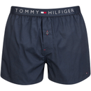 Tommy Hilfiger Men's Icon Cotton Woven Boxer Shorts - Navy Blazer